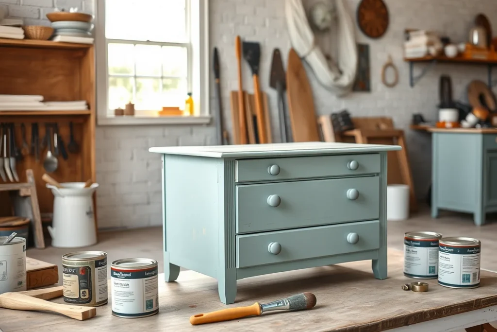 Modern Chalk Paint Glaze Technique