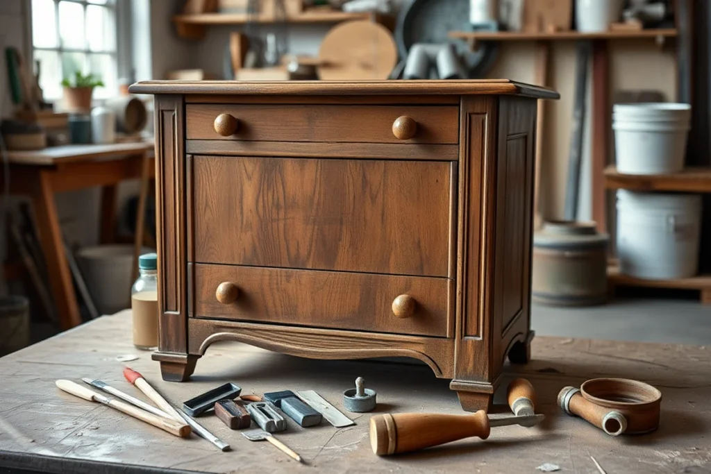Chalk Paint Effects On Wood Without Tools