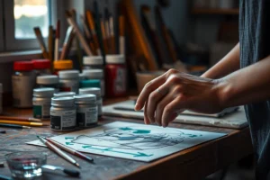 Fresco Painting A Drawing Called