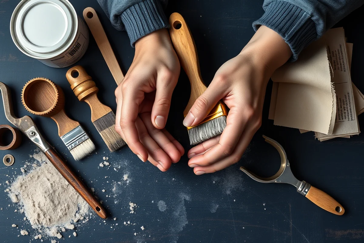 chalk paint techniques tools printable — Chalk Paint Techniques Tools Printable (the finished result)